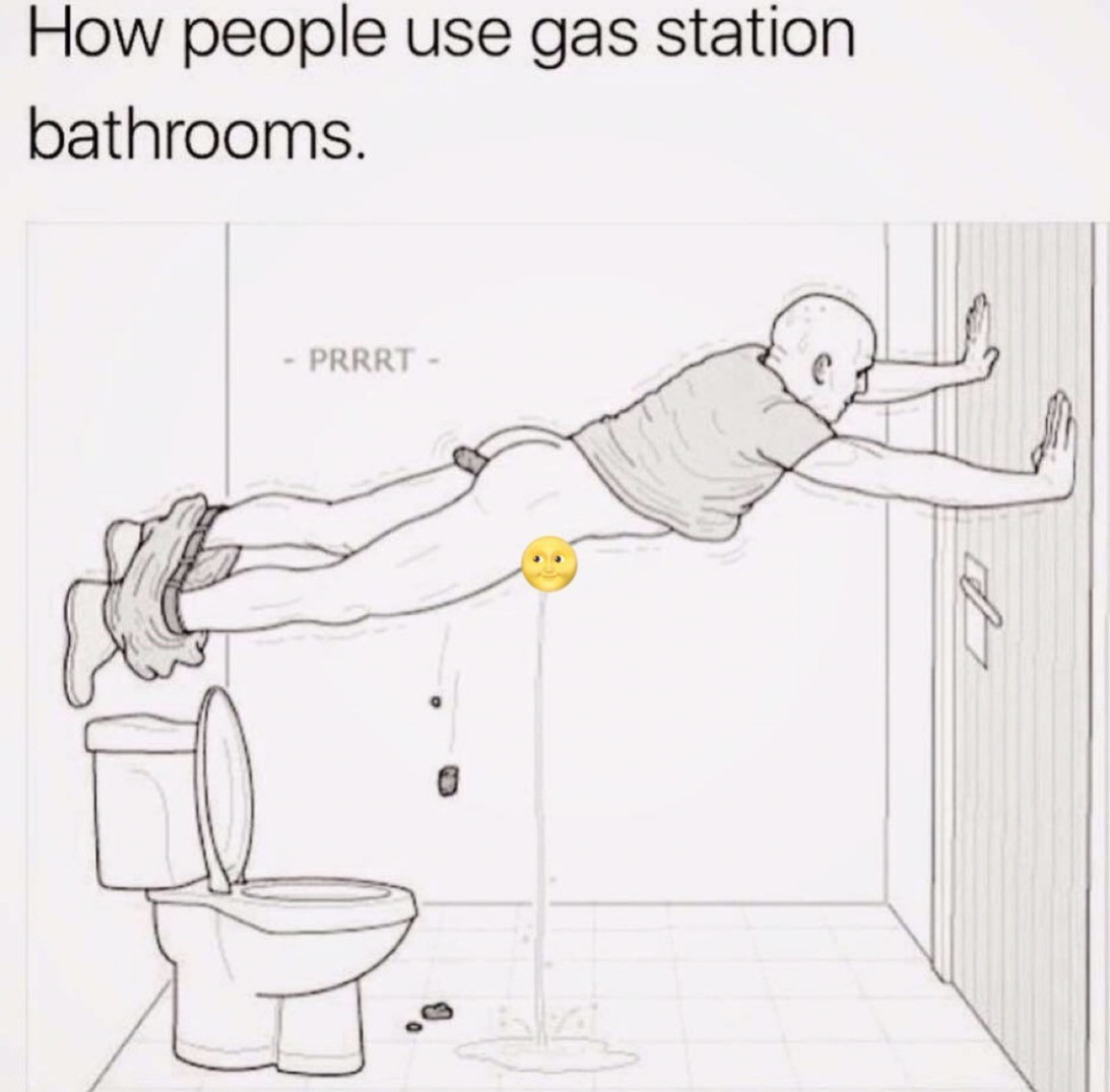 Public bathroom pov