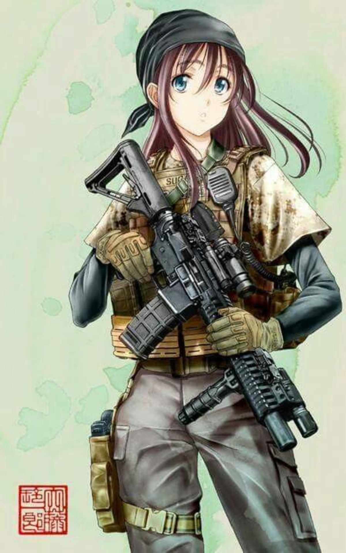 Военные девушки арты