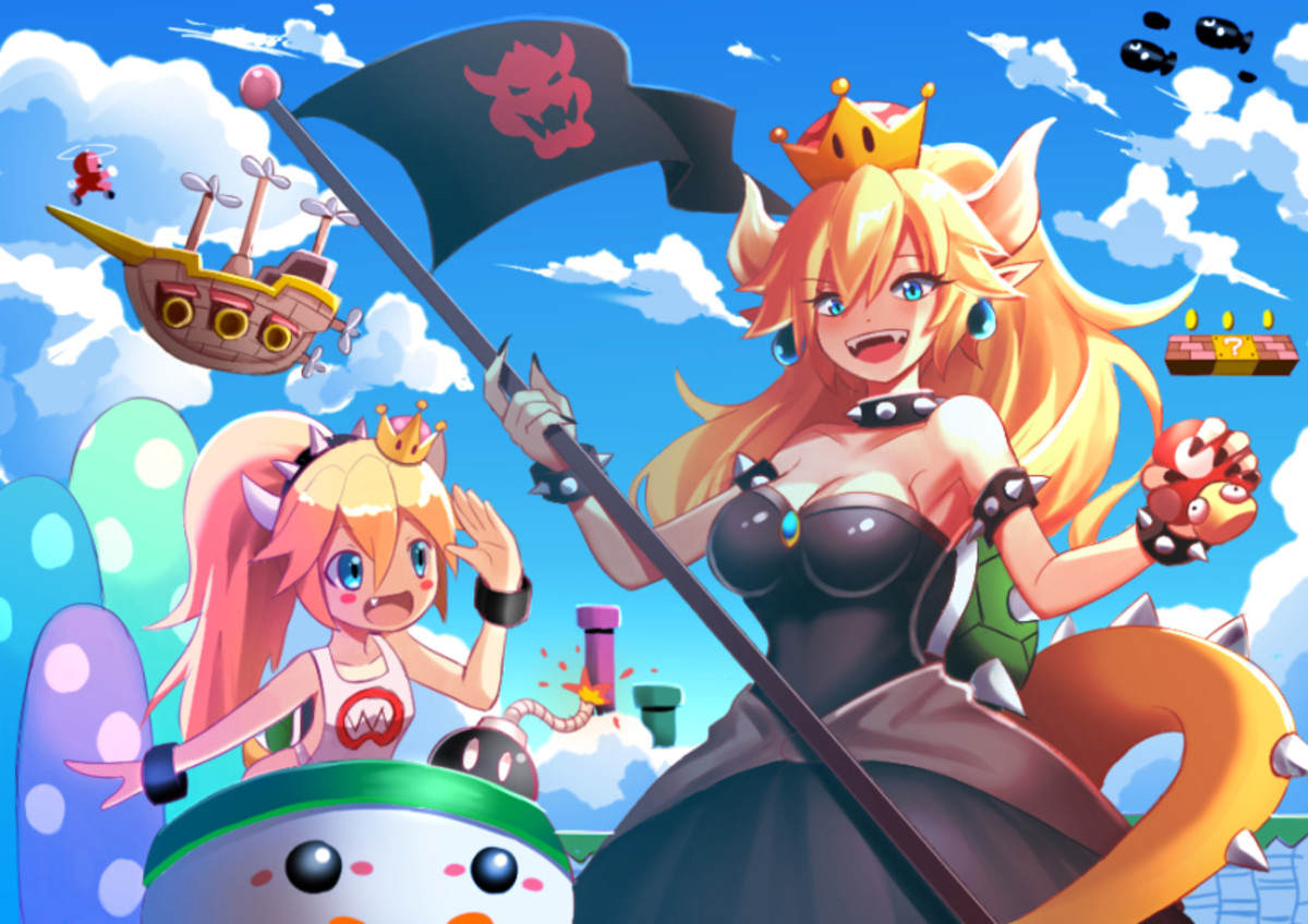 Bowsette tries every hole