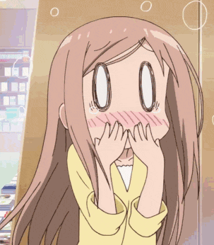 anime girl yawning gif