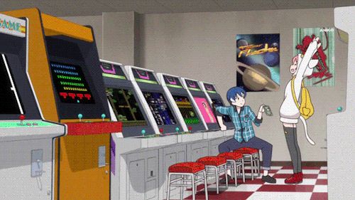 Image result for anime arcade gif