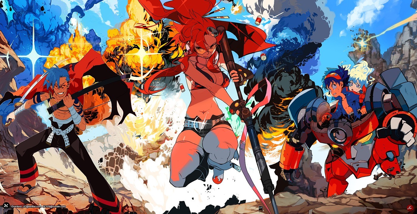 Tengen Toppa Gurren Lagann #1 - Anime & Manga  Gurren lagann, Anime  background, Mecha anime