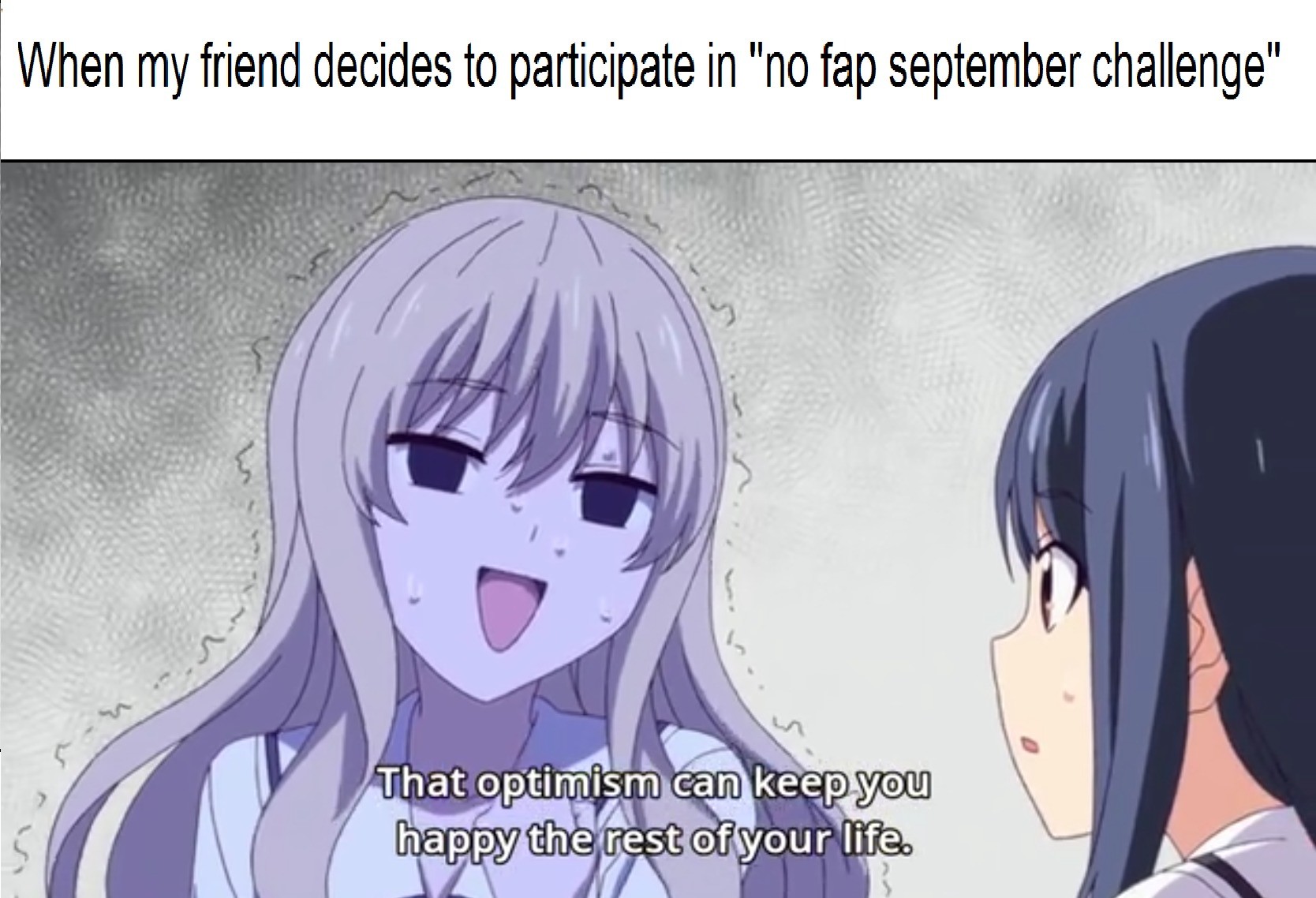 No Fap September Anime Meme