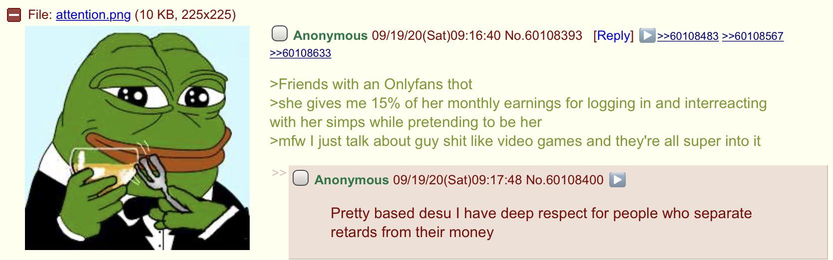 Anon works Onlyfans.