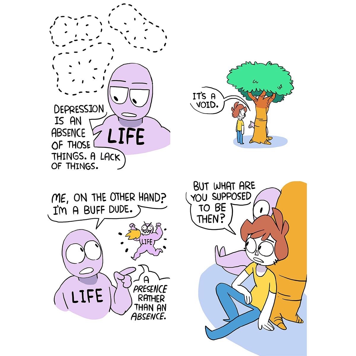 Owlturd talks with life.