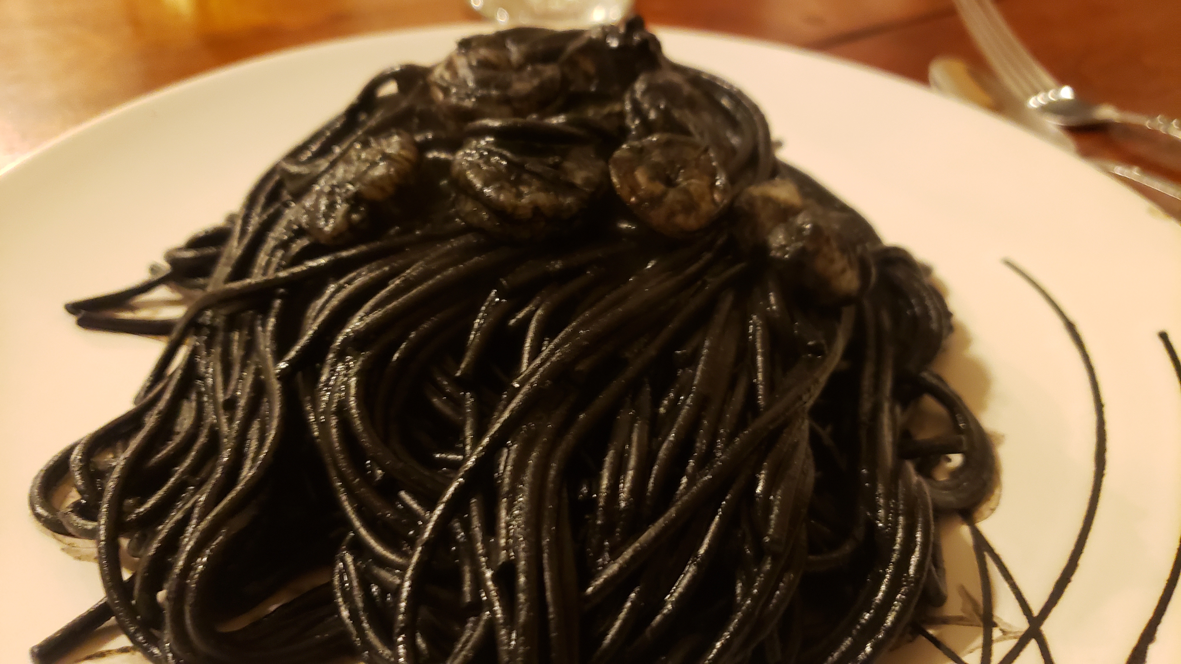 Jo Jo's squid ink pasta