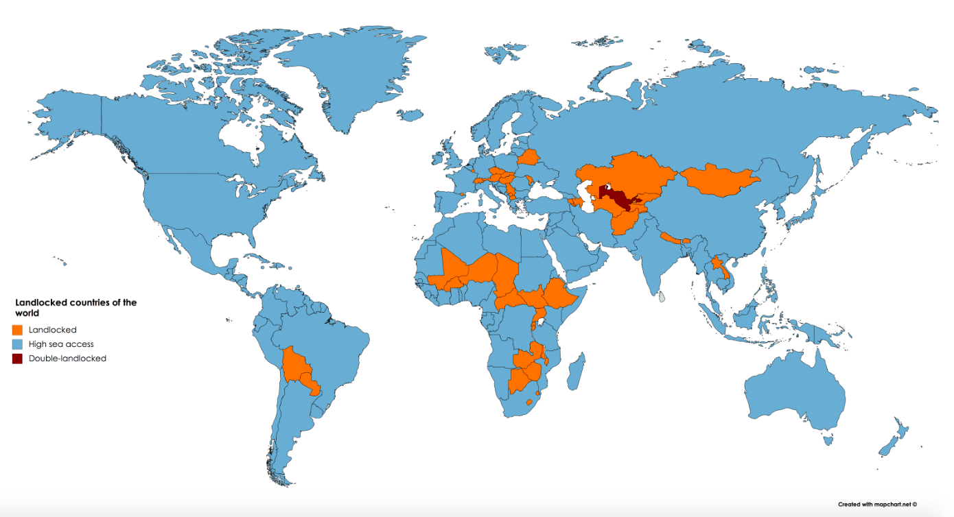 Имеет ли выход к морю. Landlocked Countries. Государство не имеющее выхода к морю на карте. Внутриконтинентальные государства на карте. Государства не имеющие выхода к мировому океану.