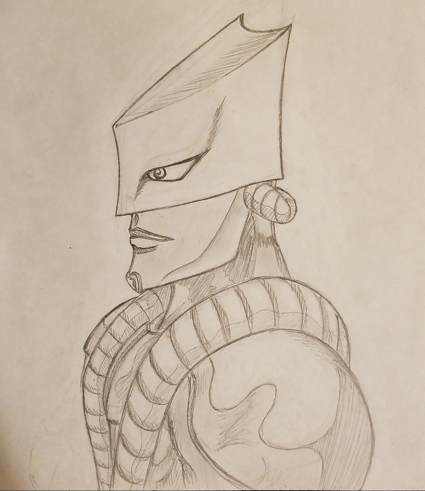 Dio S Stand The World Oc Pencil Drawing