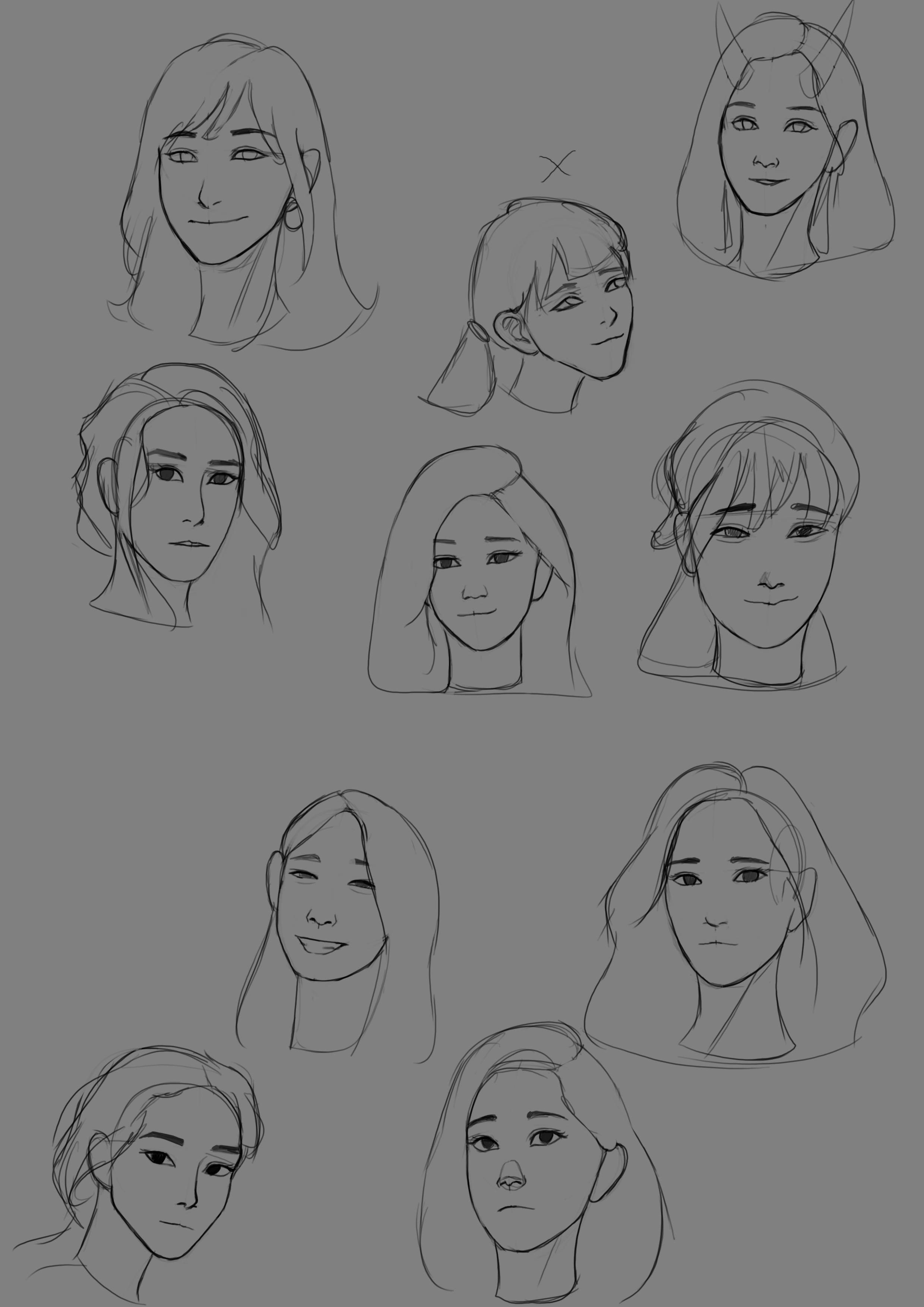 Quick Face Sketches