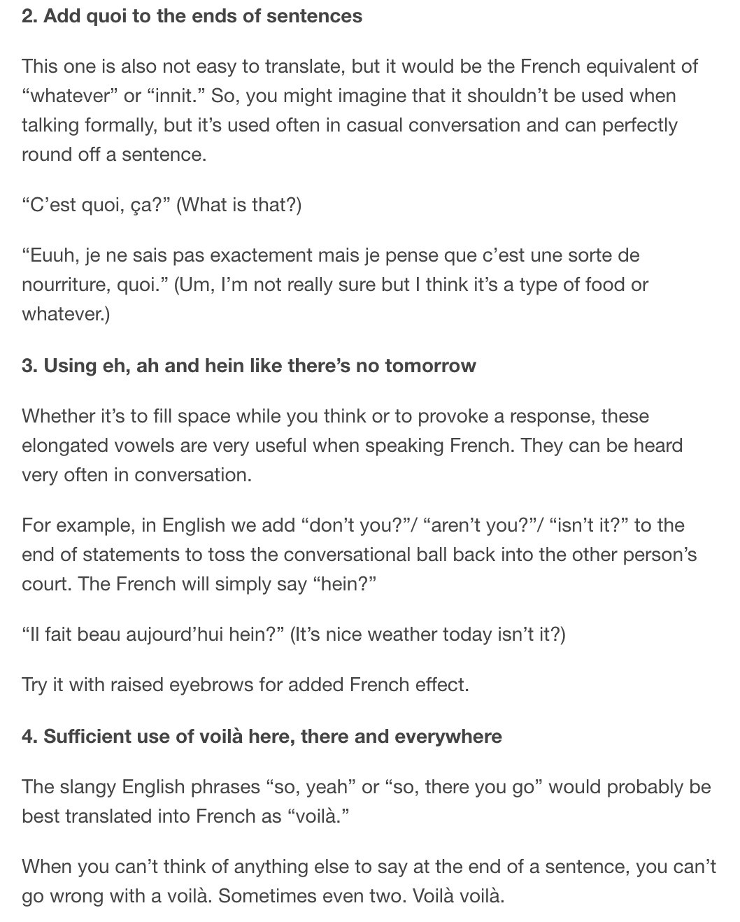 How To French