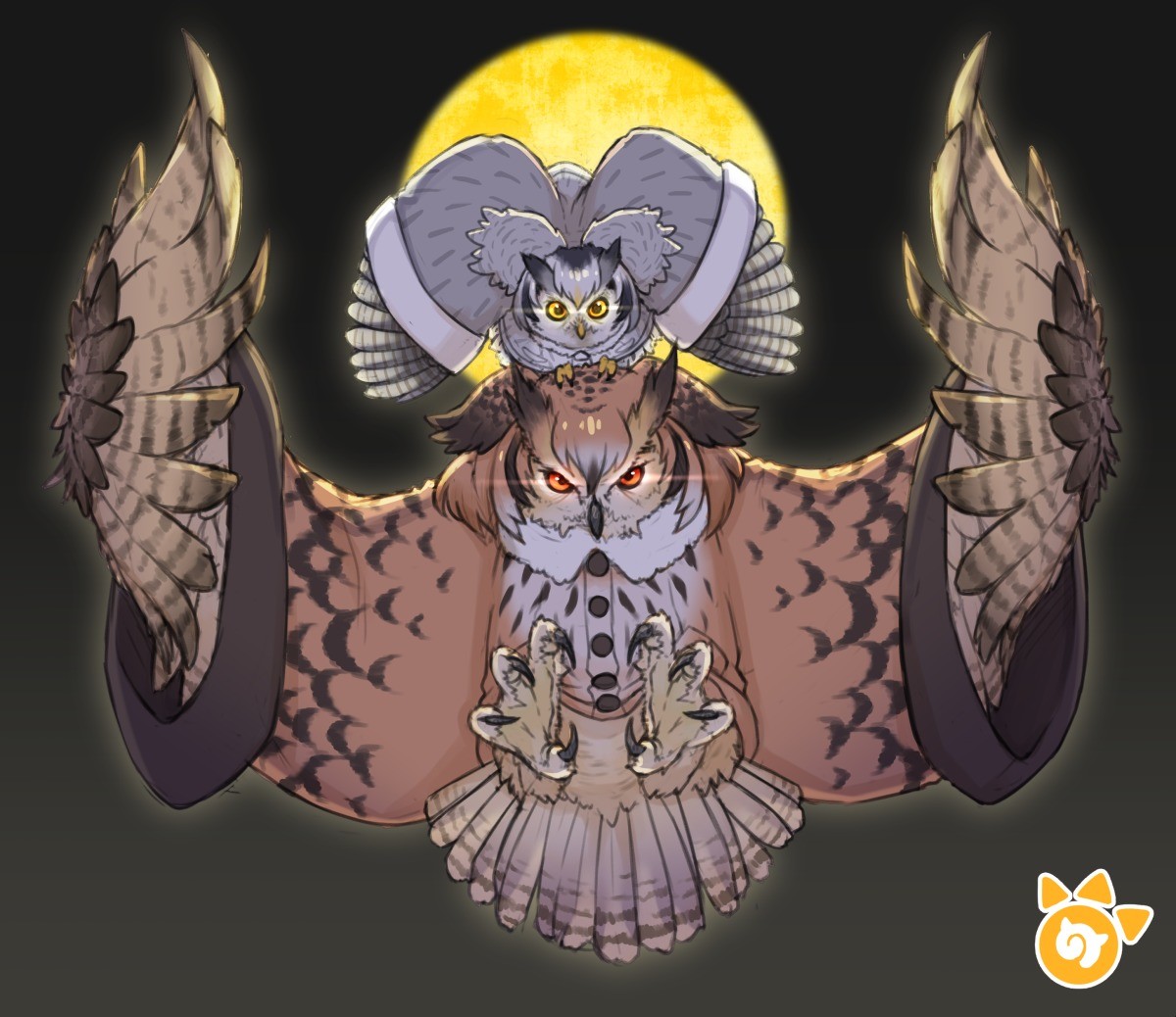 Kemono friends Northern White-faced Owl