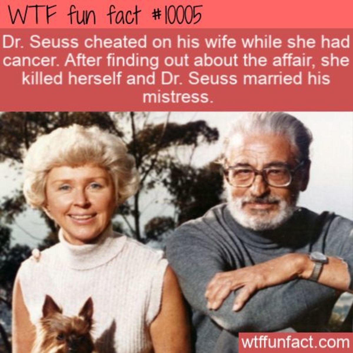 Dr seuss cheating on his wife