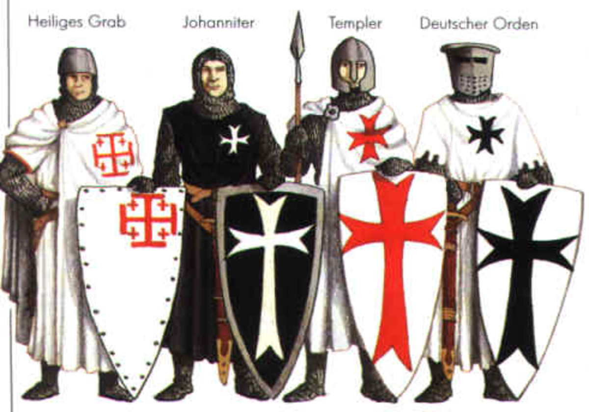 Рыцари крестоносцы тамплиеры, Госпитальеры, тевтонцы