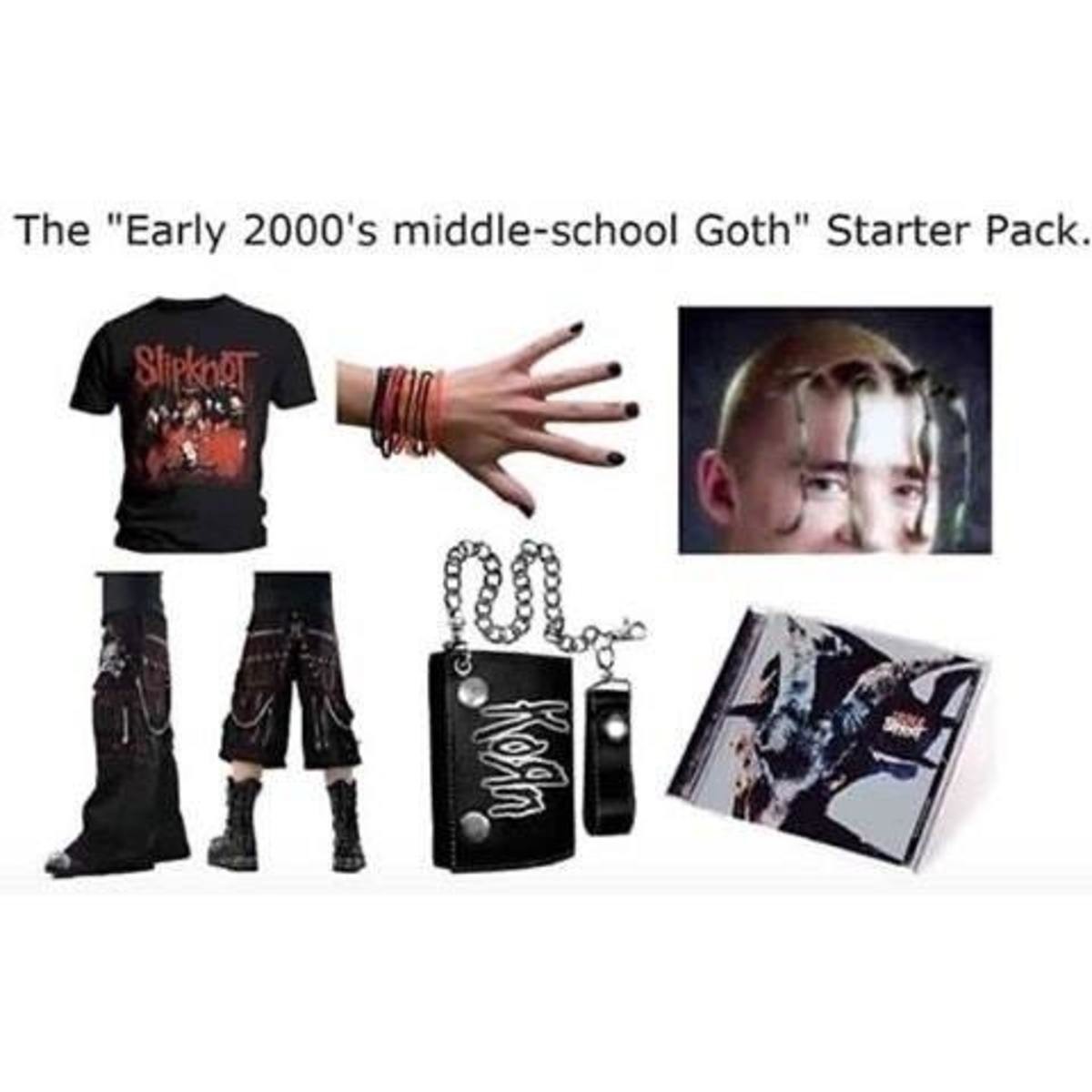 The “ Edgy Kid From Early 2000's” Starter Pack : r/starterpacks