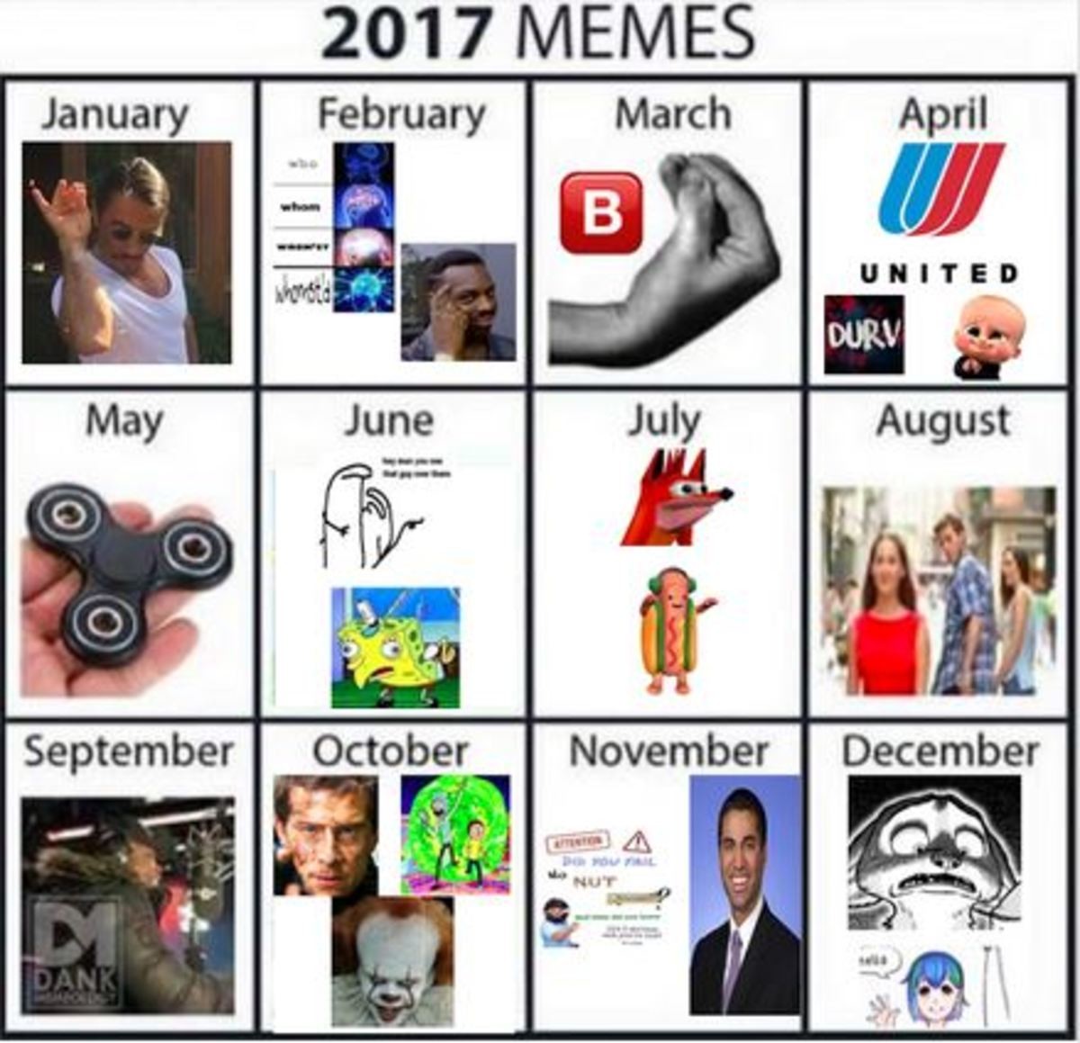 2017 Meme Calendar (Revised)