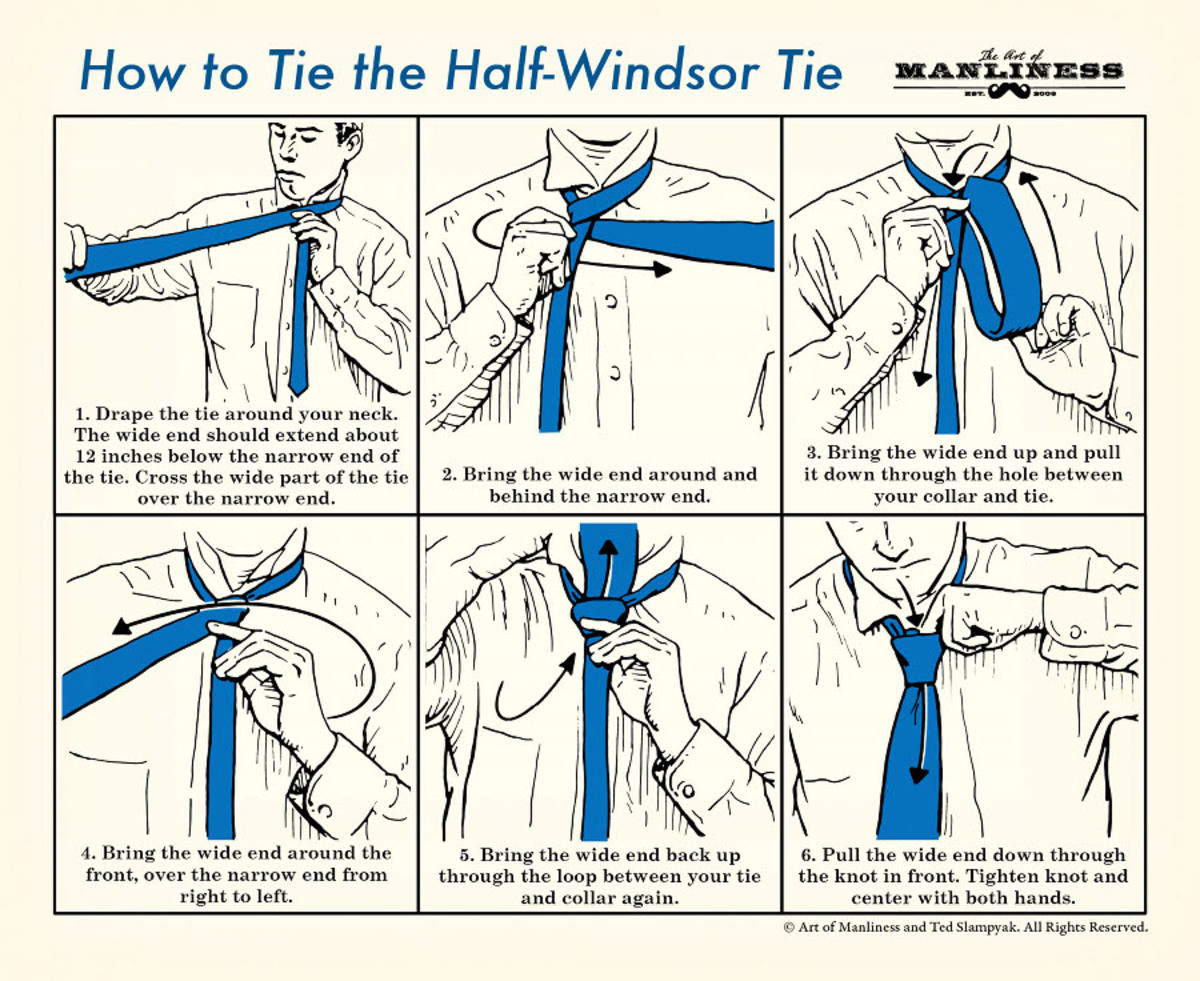 Как завязать галстук на руке пошагово фото