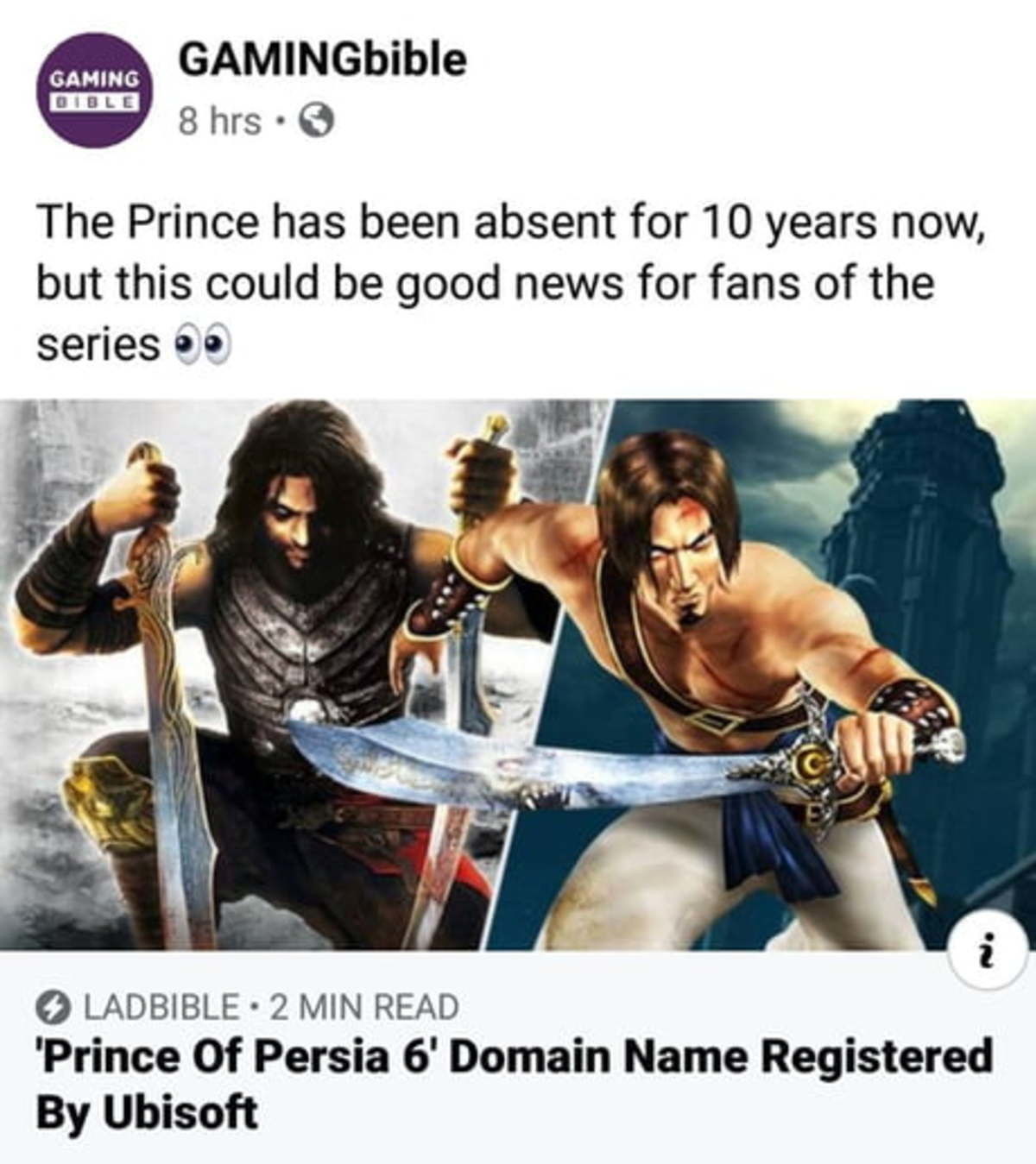 ubisoft prince of persia 6 news