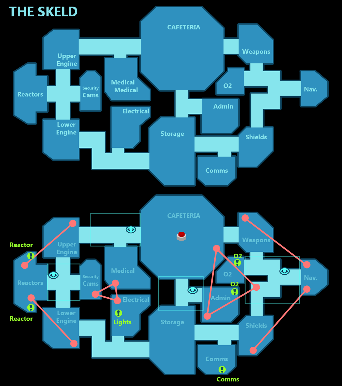 Among Us - Map layouts