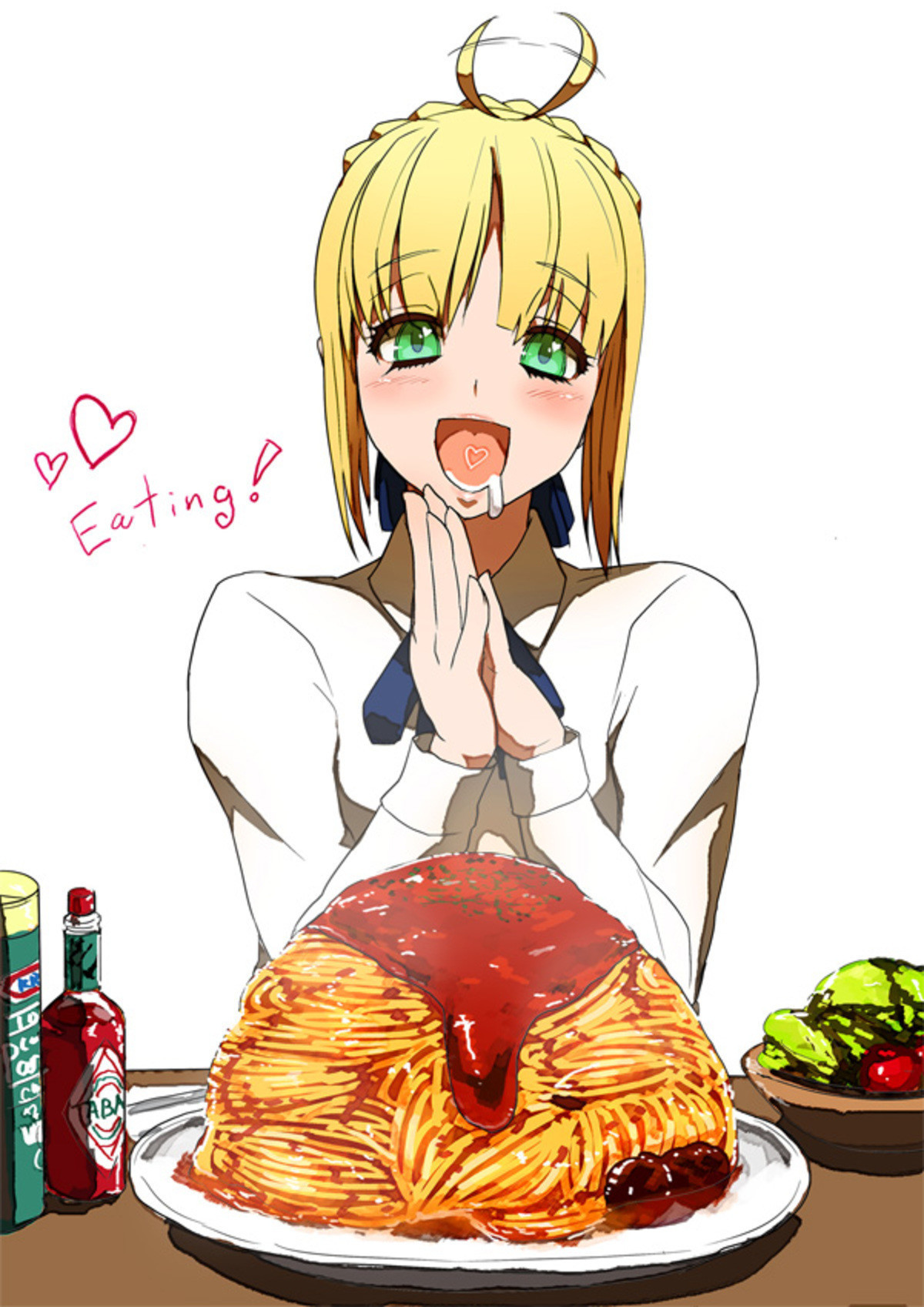 Anime, girls, pasta. 