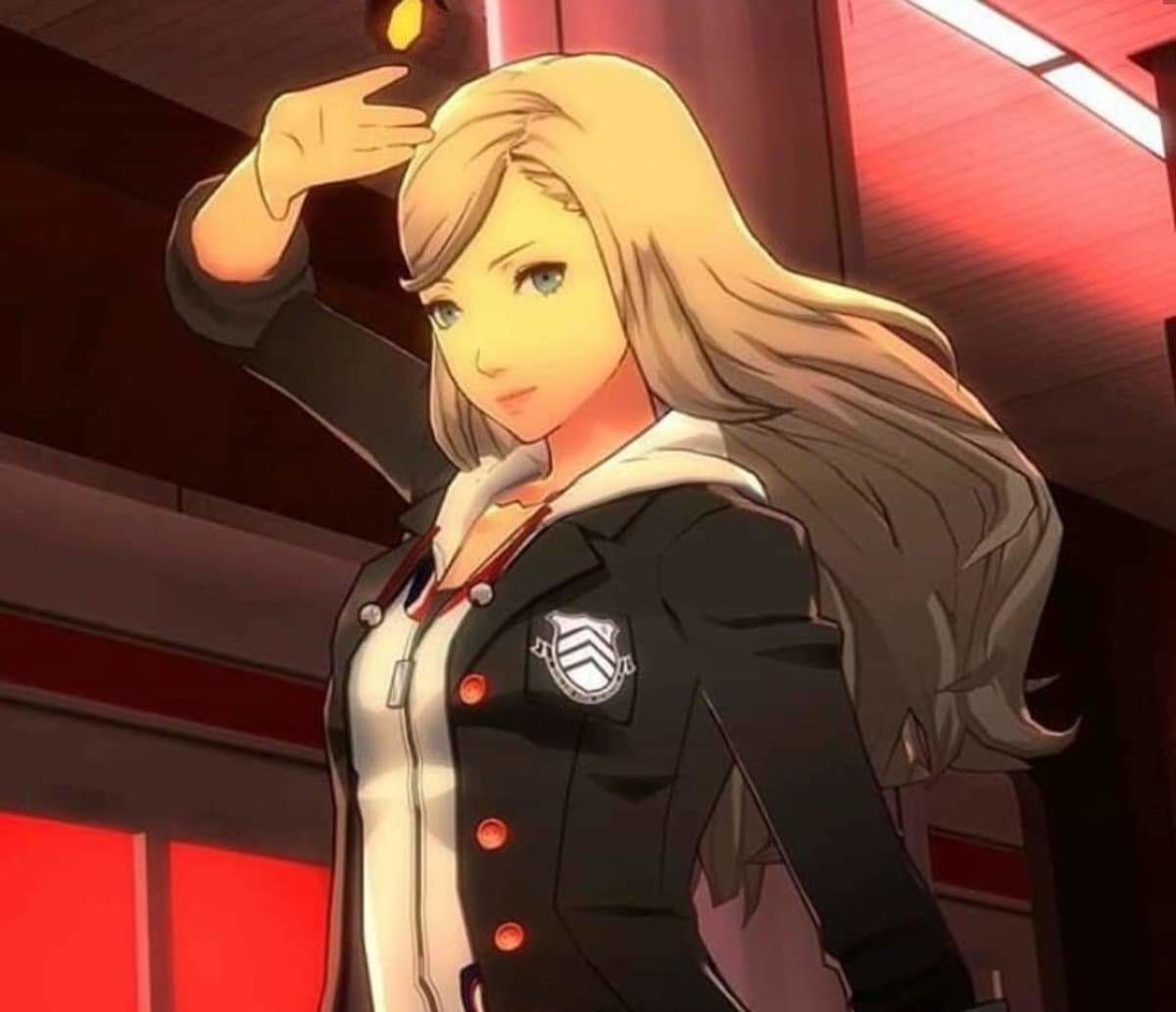 Ann with her hair down. 