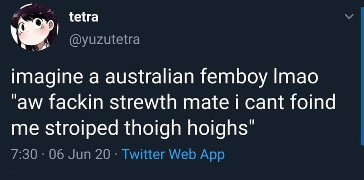 Ausie femboy