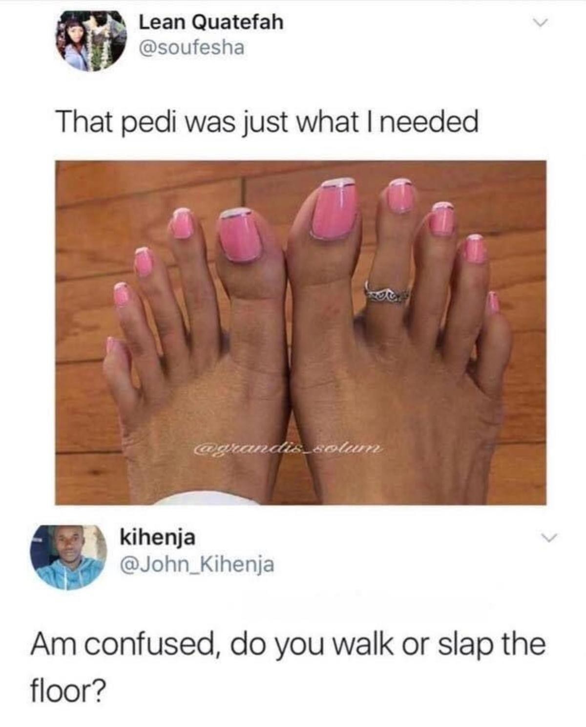 Feet in ass