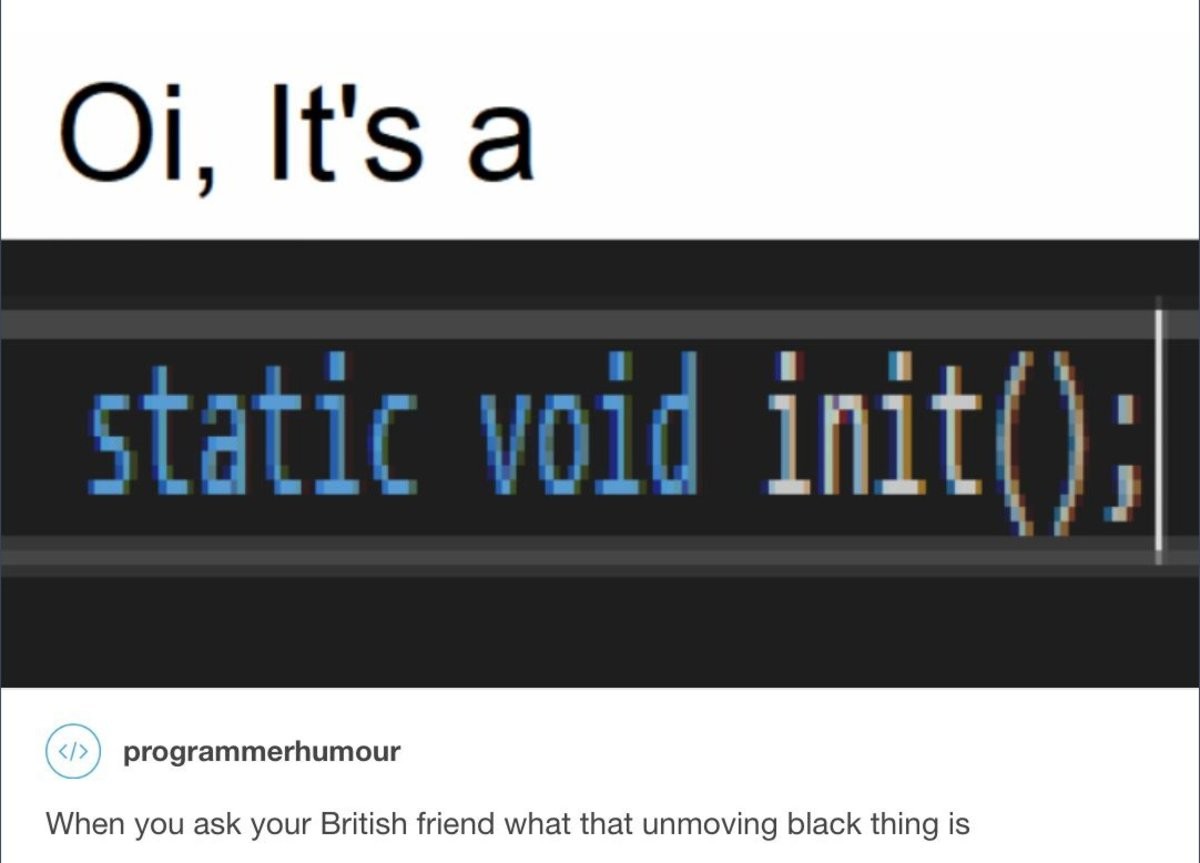 Void перевод на русский. Void лайк meme. Void init что это. Programming Void meme.