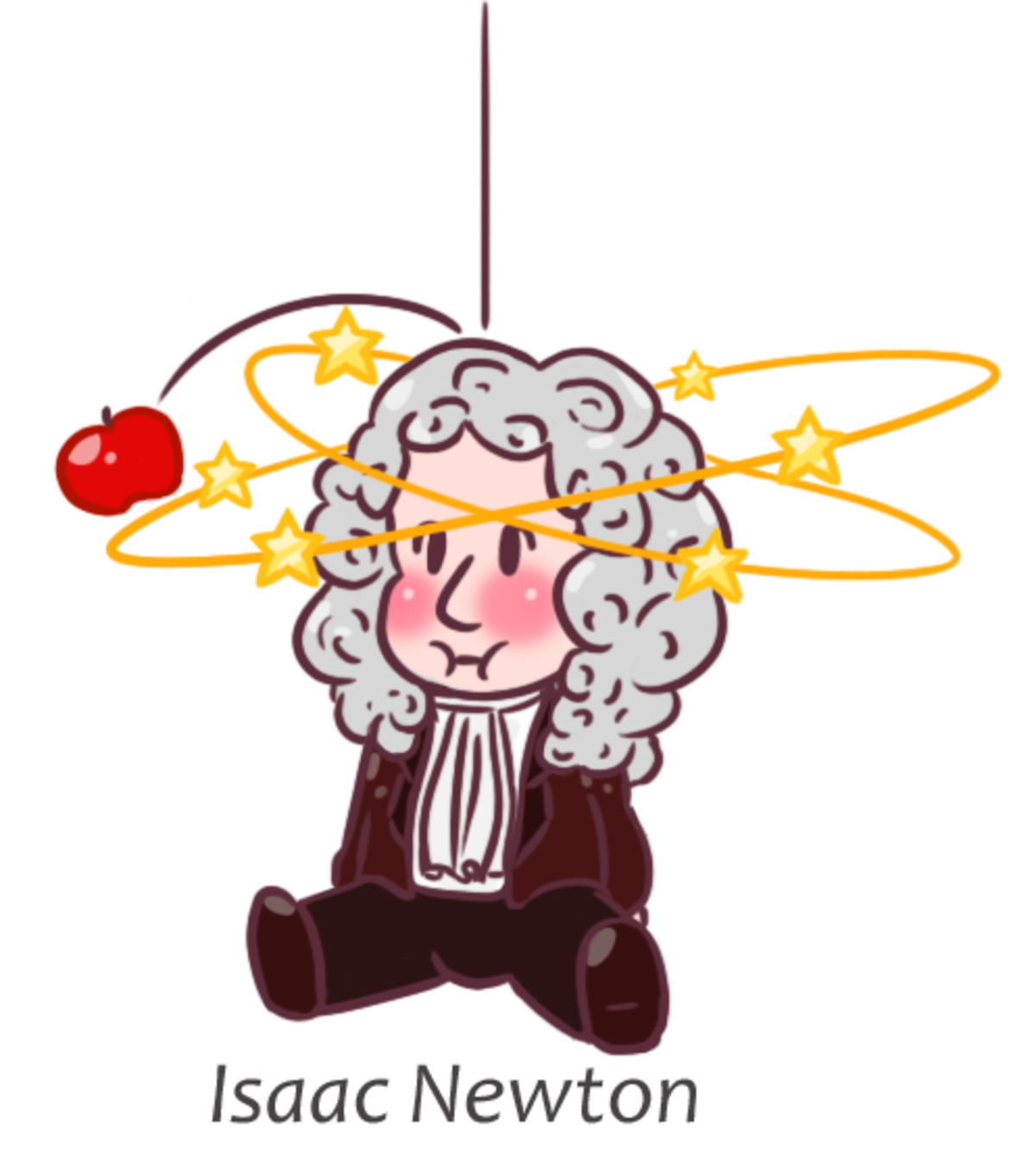 Isaac Newton Cartoon Picture