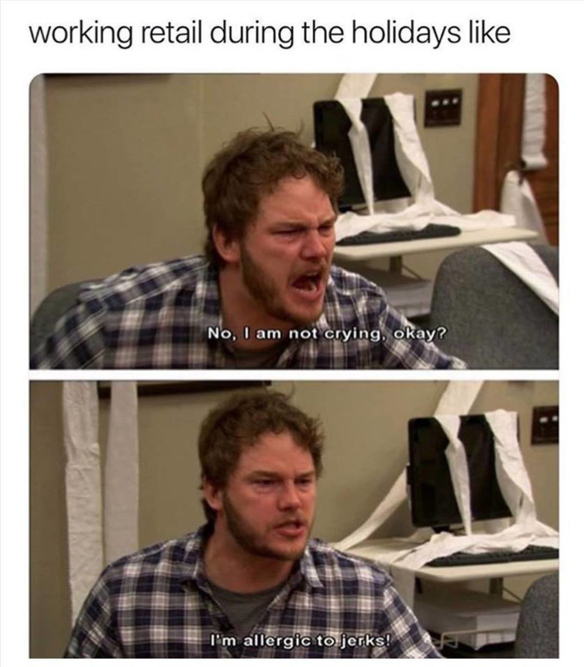 Some people make you better. Parks and Recreation memes. Камбэк Мем. Im not crying. Husbanto Мем.