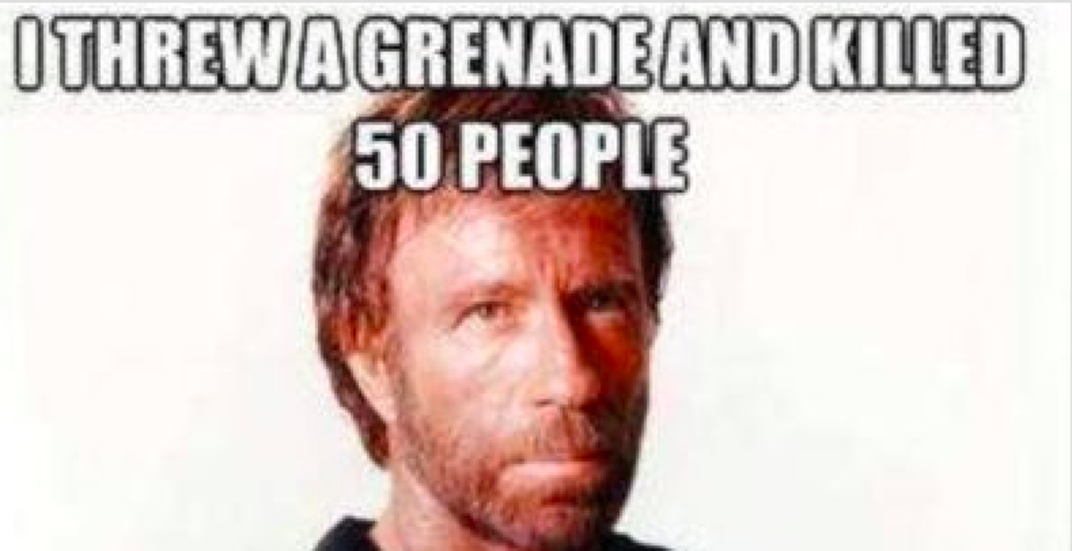 Chuck Norris memes without bottom text