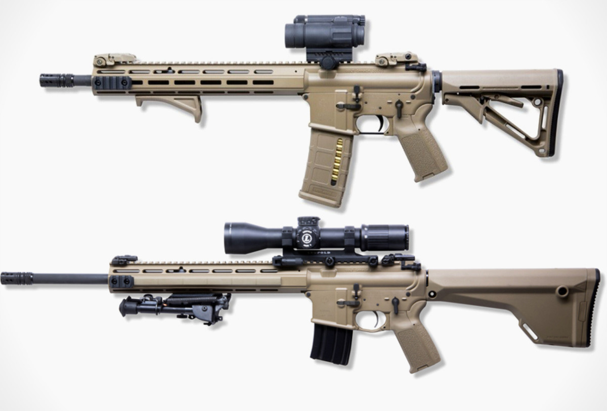 Distinguishing itelf quite a bit from the current standard issue C7A2 rifle...