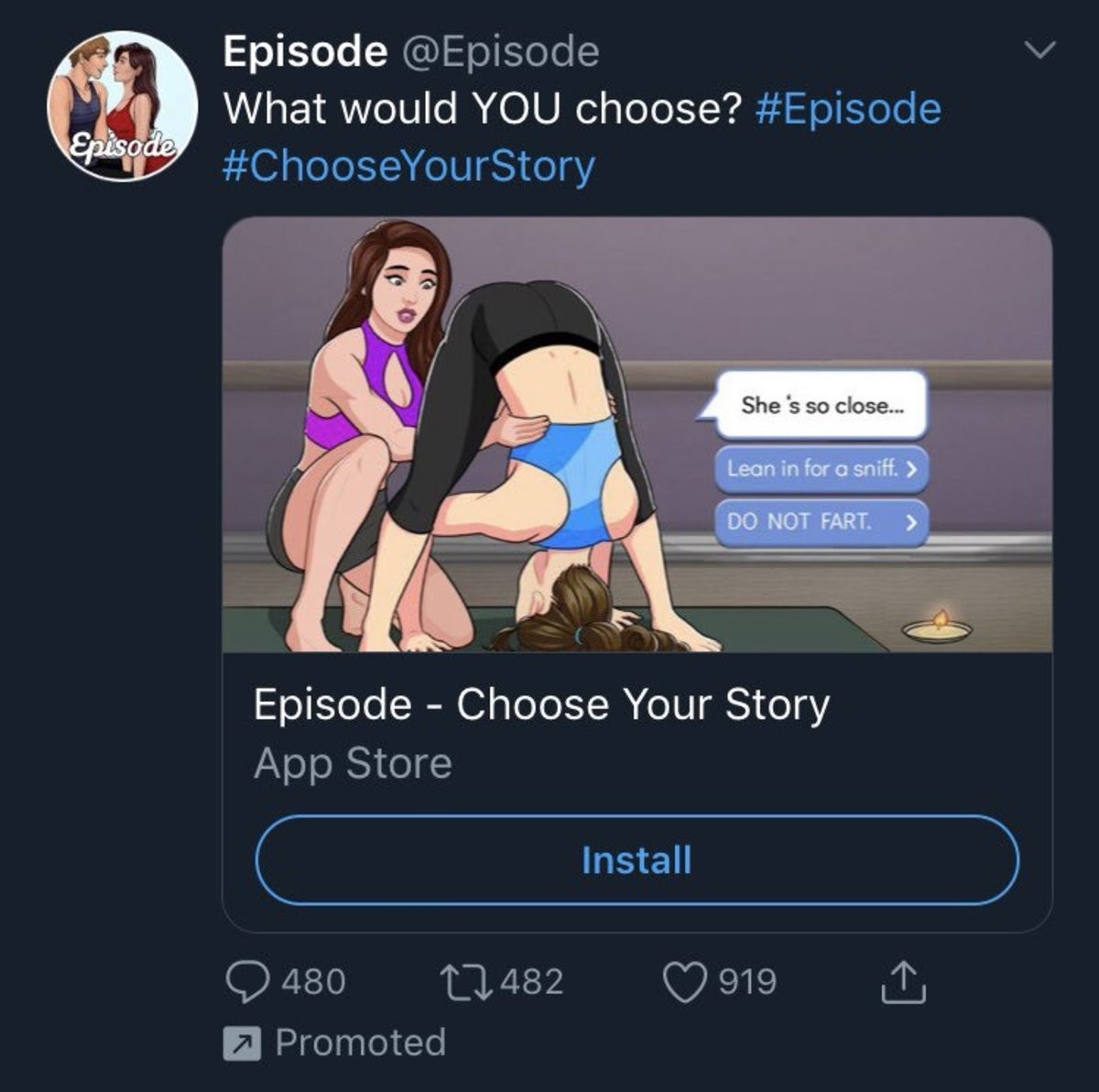 Choose the story porn