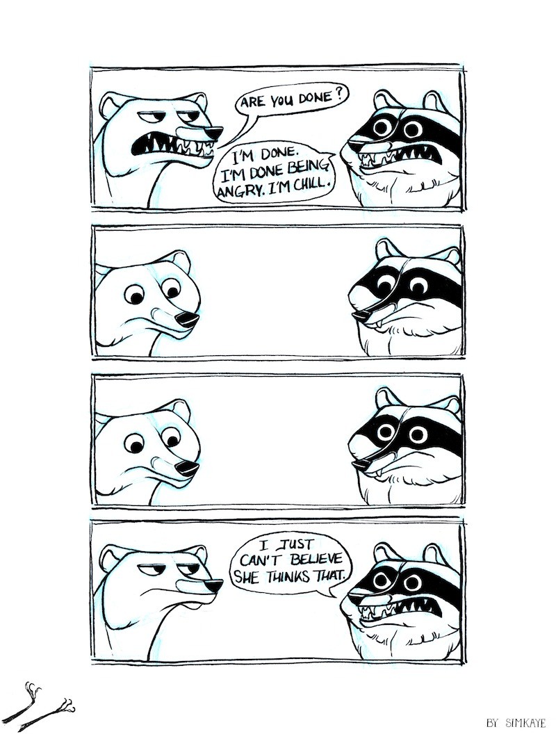 Coon comic by Simkaye