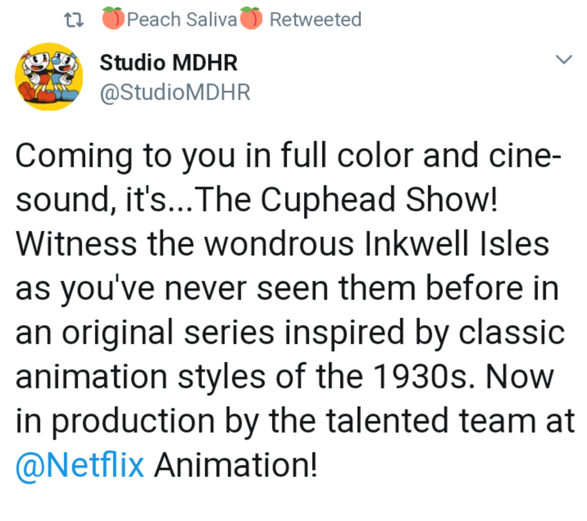 Coming to You in Full Color and Cine-Sound: The Cuphead Show