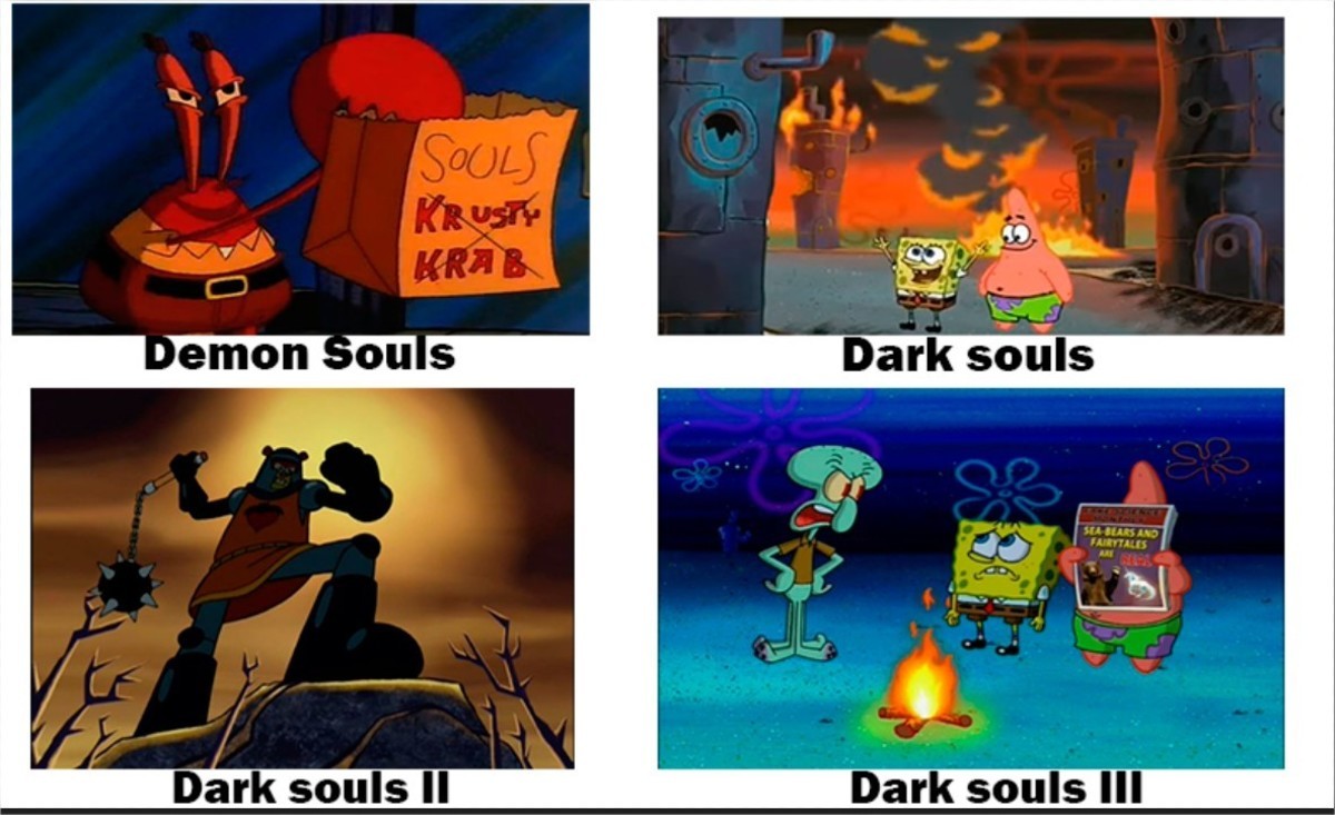 Dark Souls meme Content.