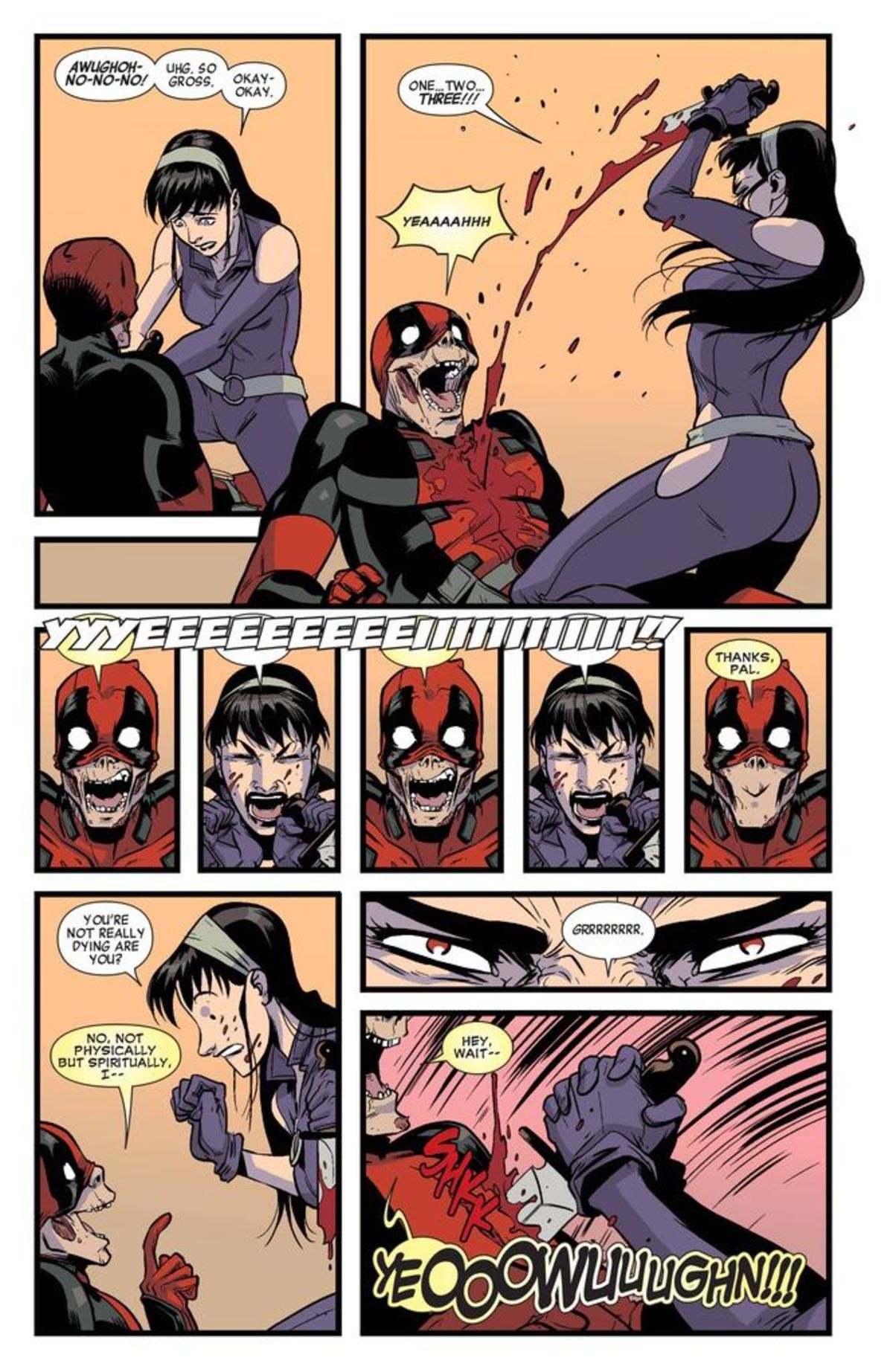 Deadpool And Lady Hawkeye