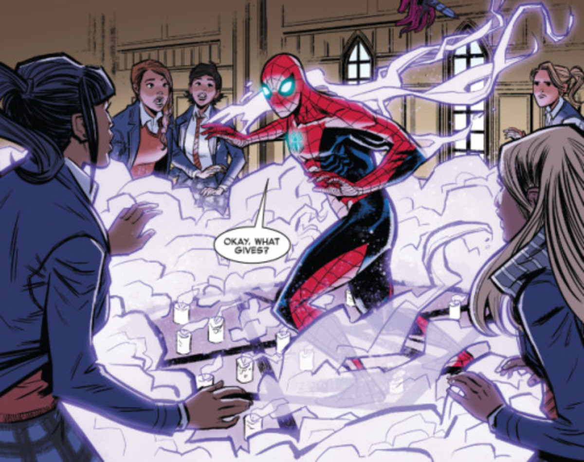 Deadpool-Spider Man Bromance. 