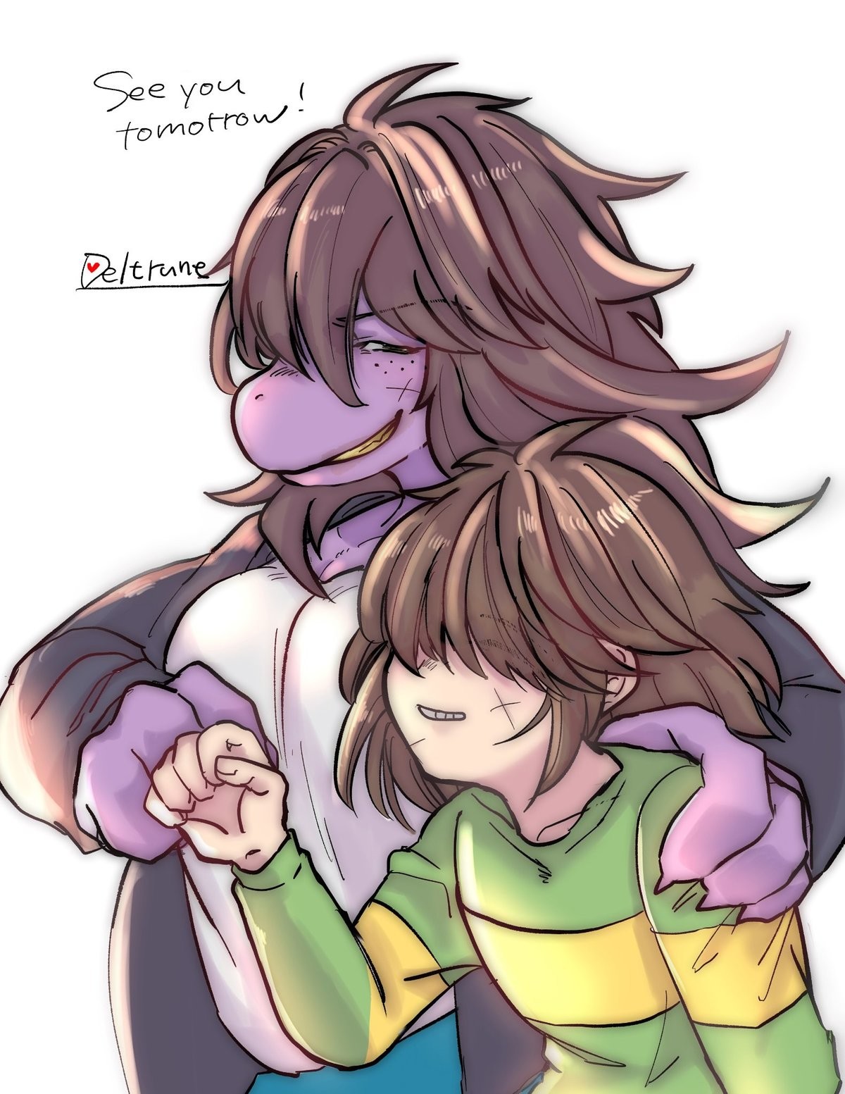 Deltarune Kris fem. Deltarune Kris x Susie. Цундерелёт Undertale. Deltarune Toriel tells Susie.