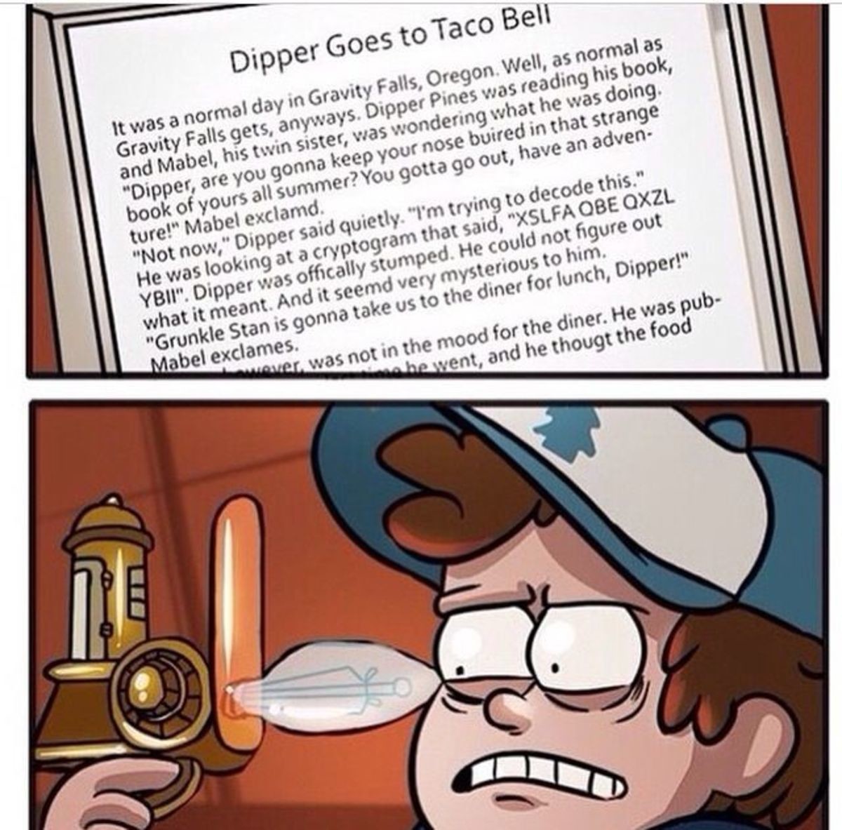 Dipper goes to taco bell comic