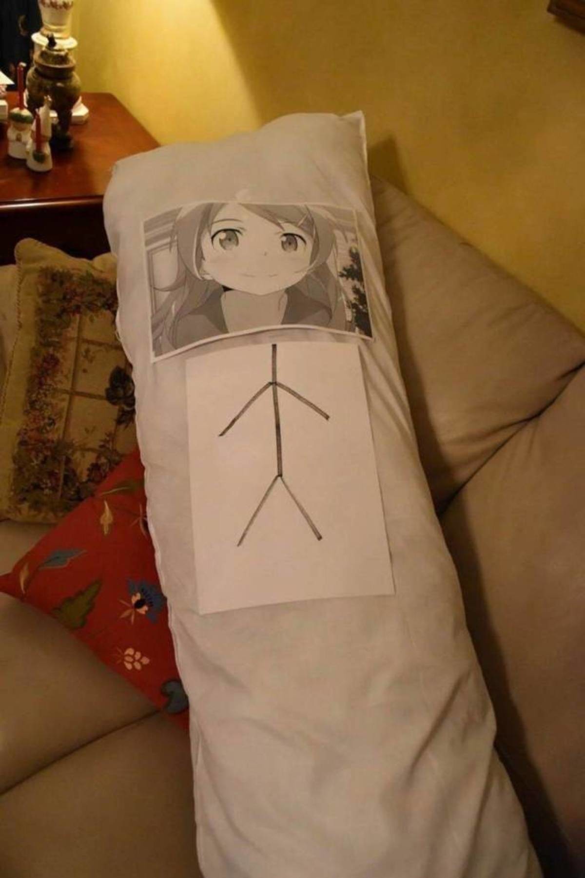 DIY waifu body pillow.