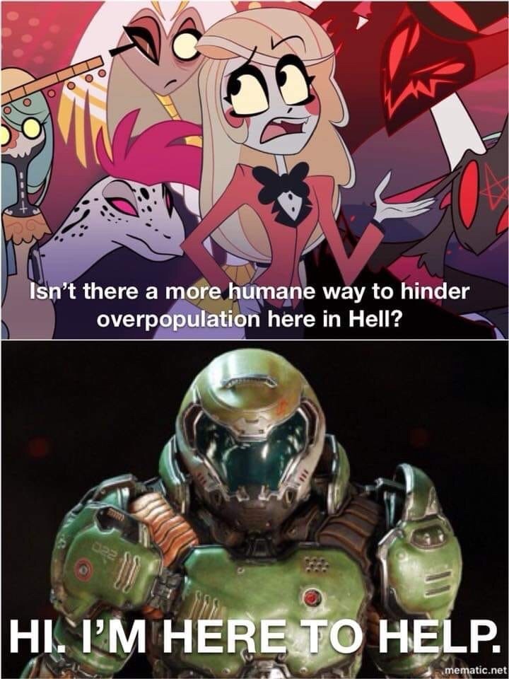 Doom Slayer Hazbin Hotel