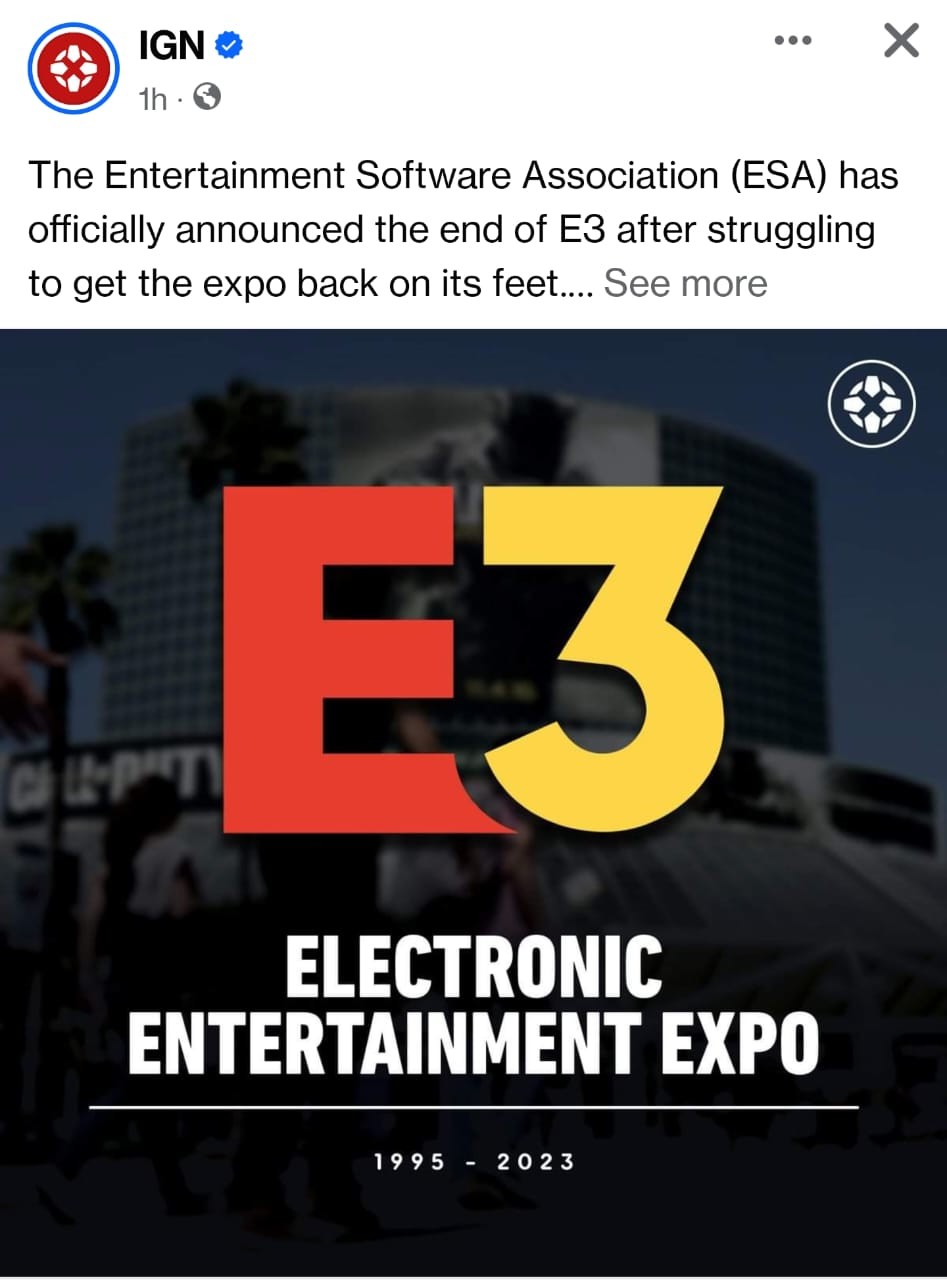 E3 is no more