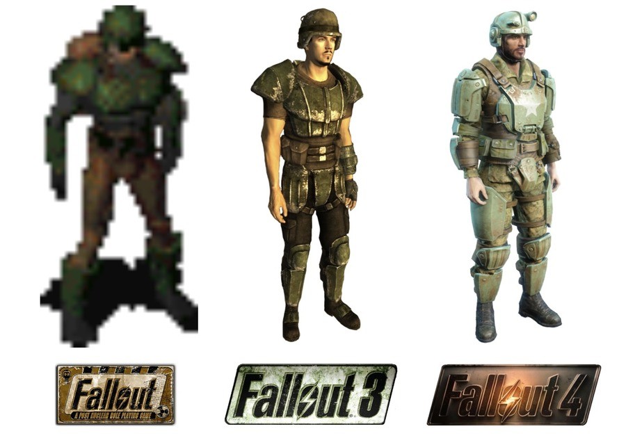 Evolution of Fallout Armors