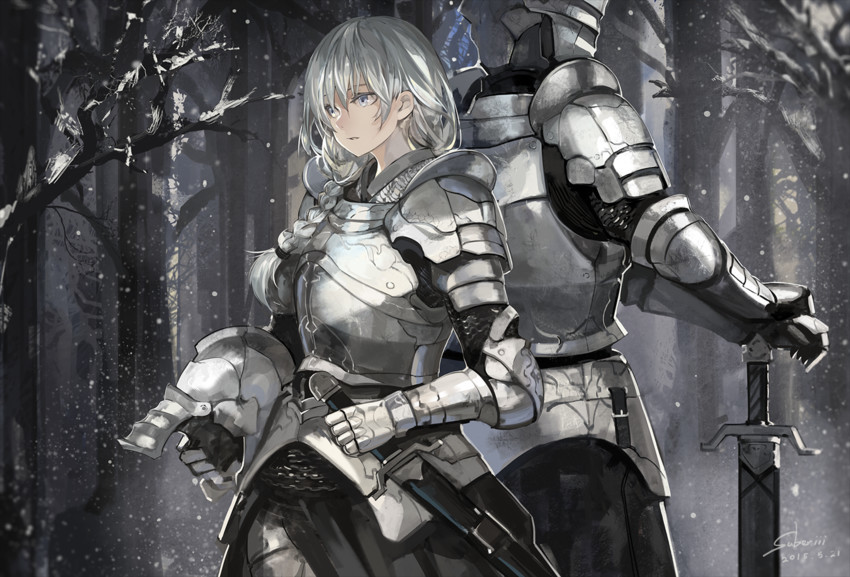 Anime Female Knight Armor