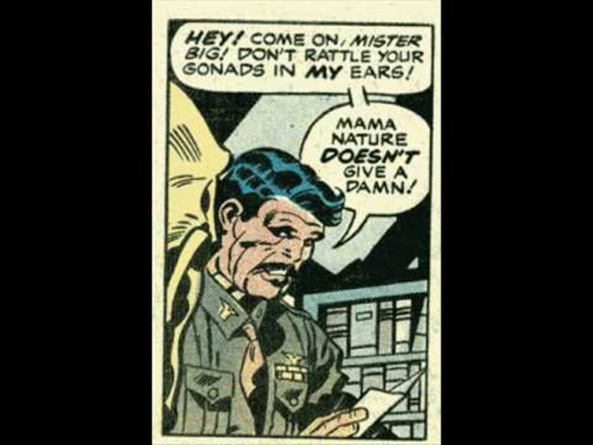 Dirty comic book panels