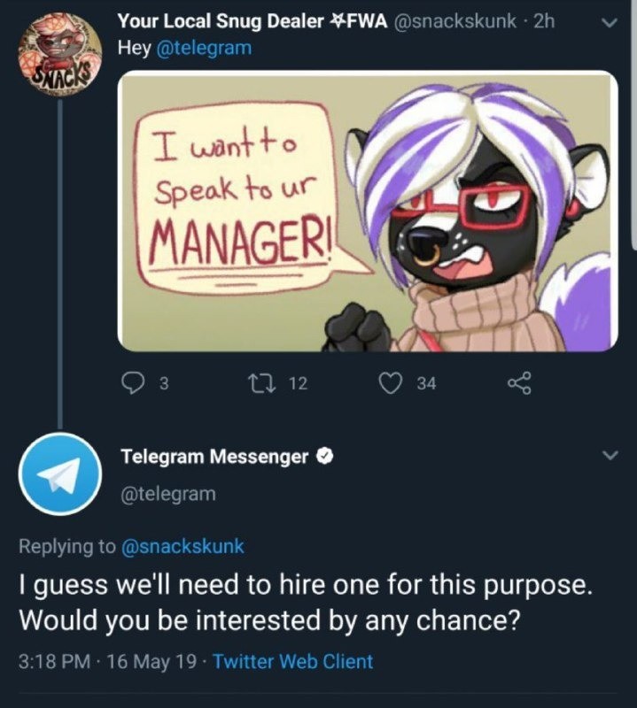 Furries Lose There Minds When Telegram Brakes