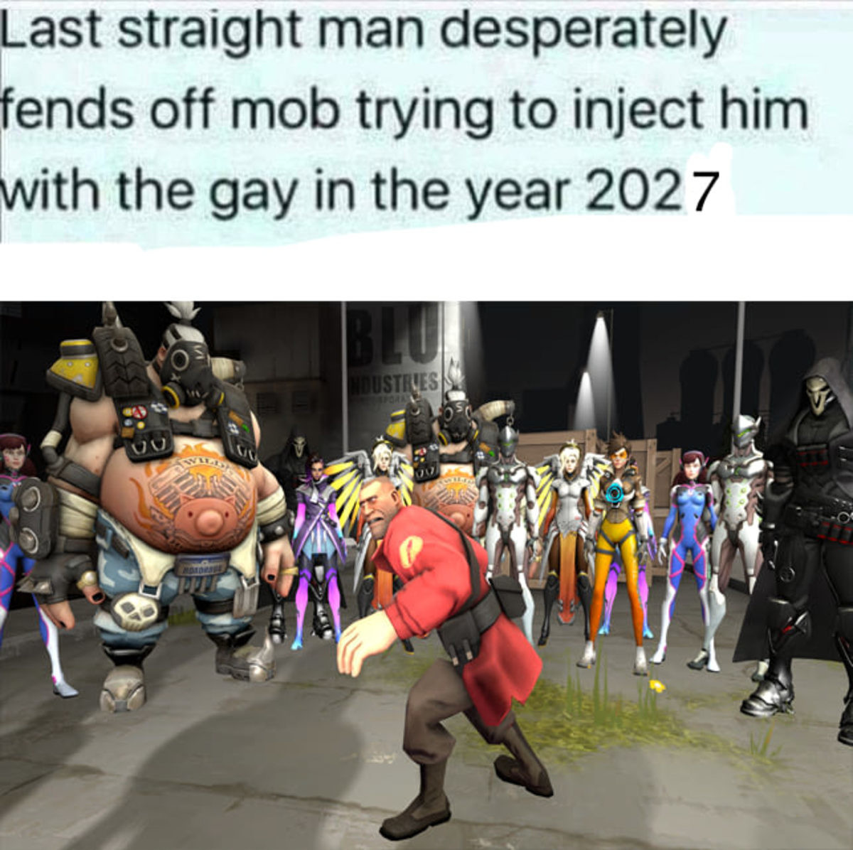 Last straight man meme