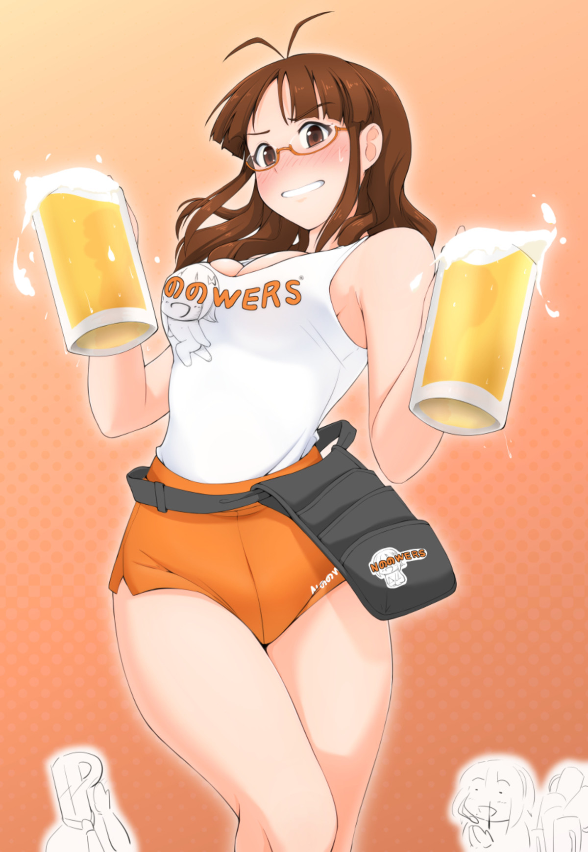 Девушка с пивом аниме хентай