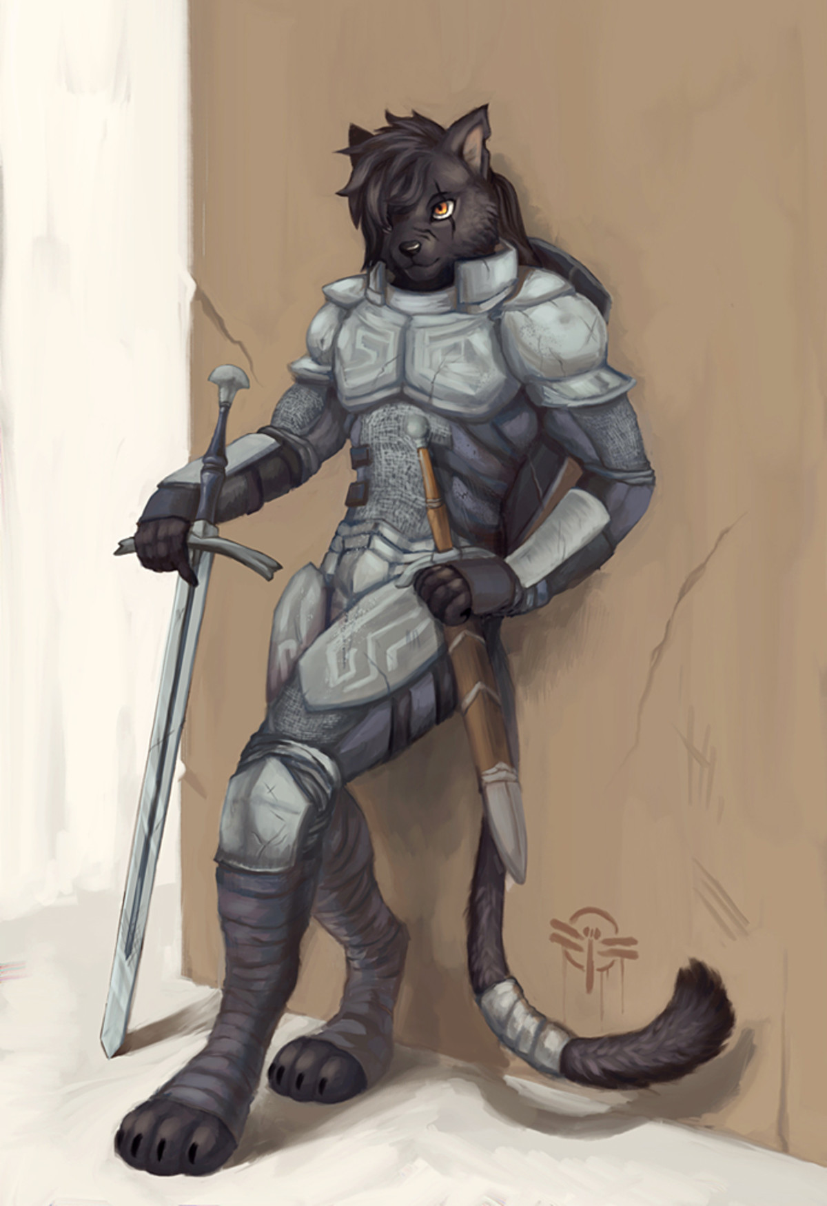 Furry knight. Каджит рыцарь. Каджит воин. Антро персонажи. Каджит тигр.