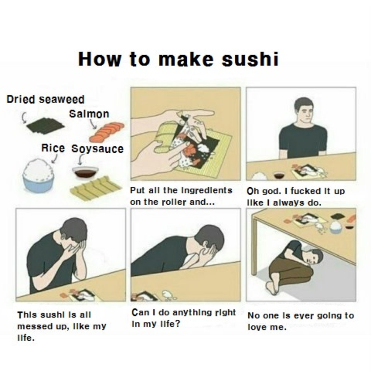 Как сделать суши Мем